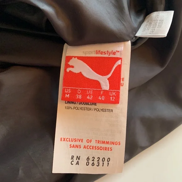 PUMA Reversible Black Fleece Lined Vest - Picture 2 of 11